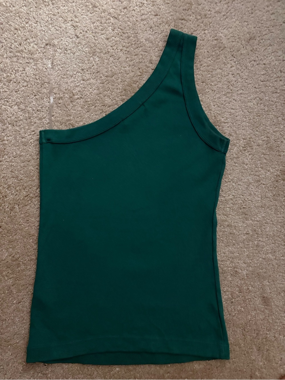 Michael Stars One-Shoulder Green Tank - Picture 3 of 3